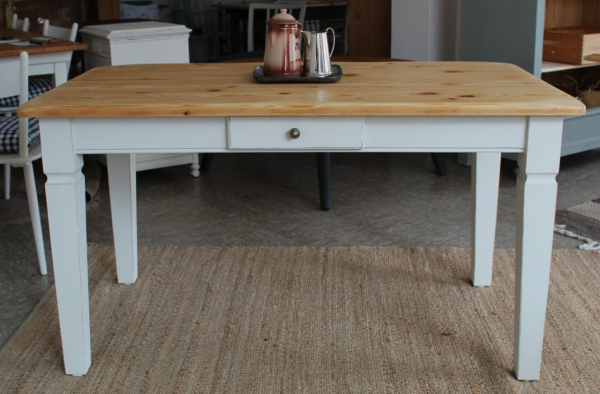 Küchentisch  Björn – Weiss – Shabby – 140 cm